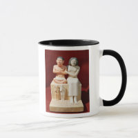 Statuette of the dwarf Seneb and his family