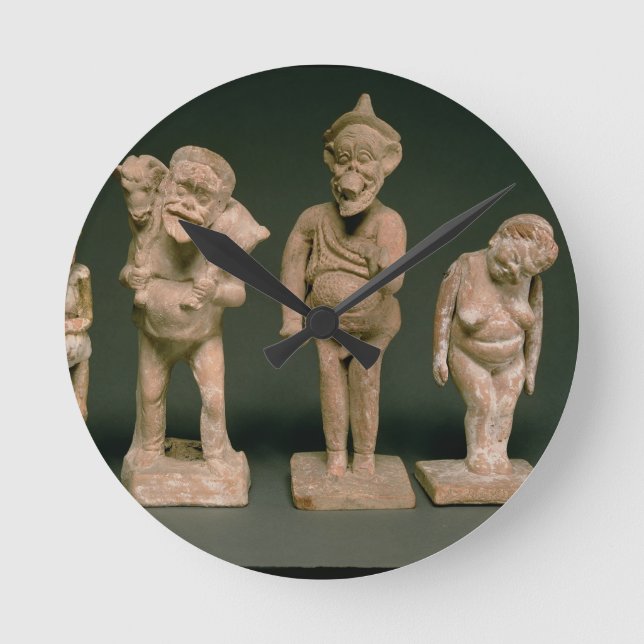 Statuettes of Actors and Actresses, Hellenistic, c Round Clock (Front)