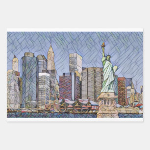 Statur Of Liberty by Mirsat Karabel Wrapping Paper Sheet
