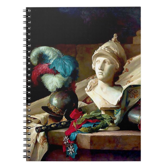 Status and Flag by Anne Vallayer Notebook (Front)