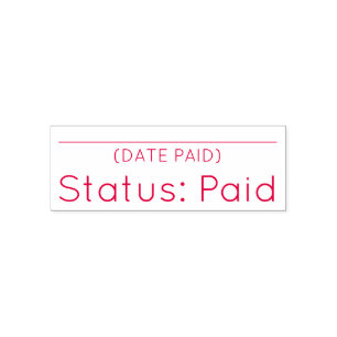"Status: Paid" Rubber Stamp