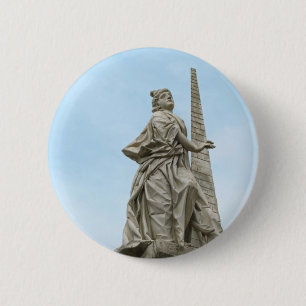 Statute of Fortidude in Bamberg 6 Cm Round Badge