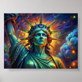 Staty of liberty poster