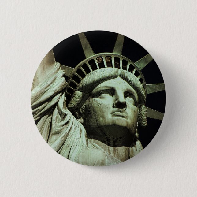 Staue of Liberty 6 Cm Round Badge (Front)
