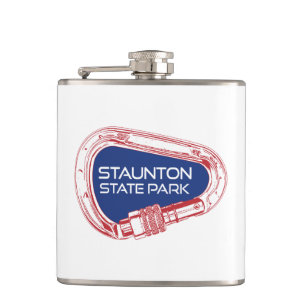 Staunton State Park Colorado Climbing Carabiner Hip Flask