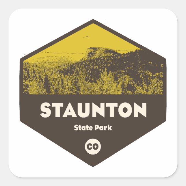 Staunton State Park Colorado Square Sticker (Front)