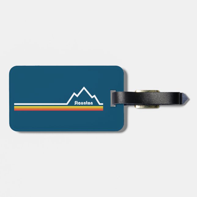 Staunton, Virginia Luggage Tag (Back Horizontal)