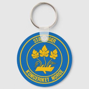 Stavanger Round Emblem Key Ring