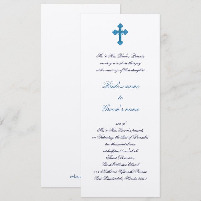 Stavro Invitation (Front/Back)