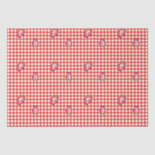 Stawberry Barn Red Gingham Tissue Paper