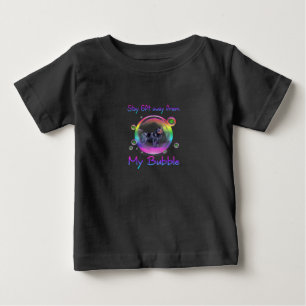 Stay 6ft Away From My Bubble Newfoundland Dog Gift Baby T-Shirt