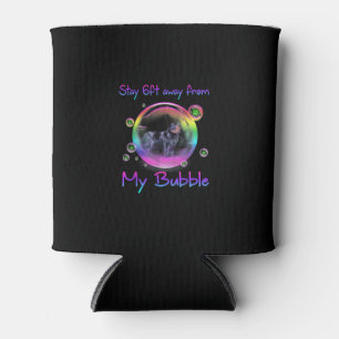 Stay 6ft Away From My Bubble Newfoundland Dog Gift Can Cooler
