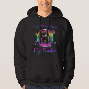 Stay 6ft Away From My Bubble Rottweiler Dog Gift Hoodie