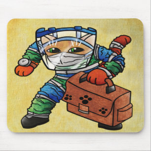 Stay Alert Safety Cat Mouse Mat