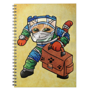 Stay Alert Safety Cat Notebook