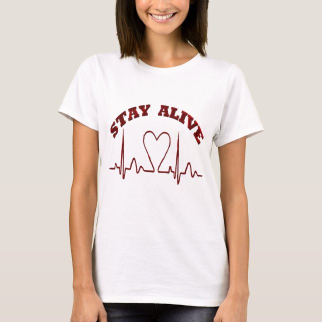 STAY ALIVE-/TANK TOP (Front)
