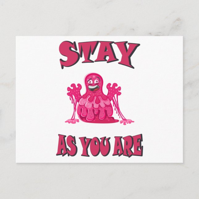 Stay as you are postcard (Front)