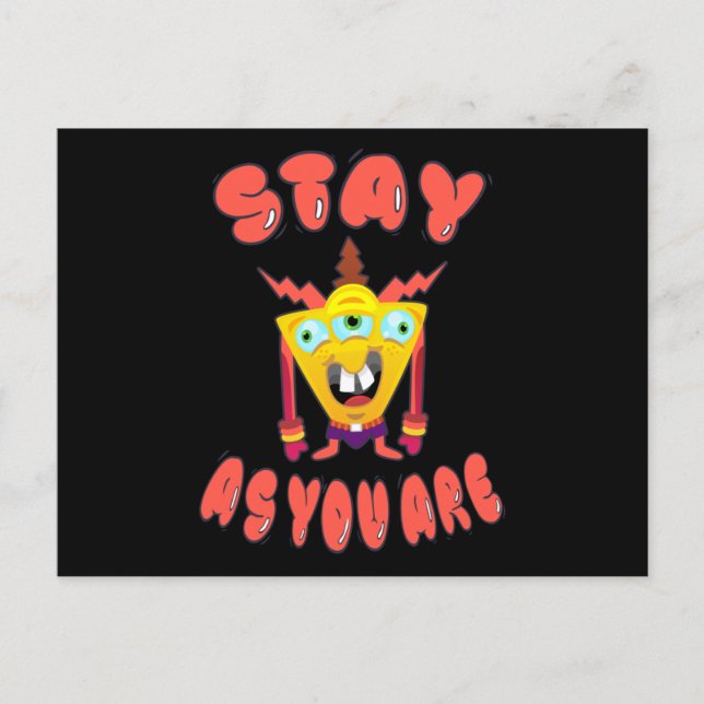 Stay as you are postcard (Front)