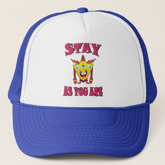 Stay as you are trucker hat (Front)