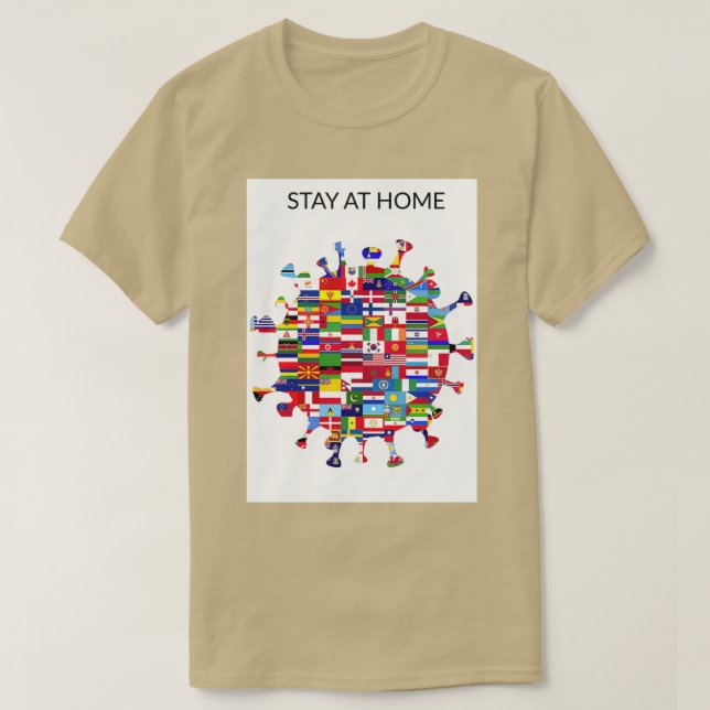 Stay at home 1 T-Shirt (Design Front)