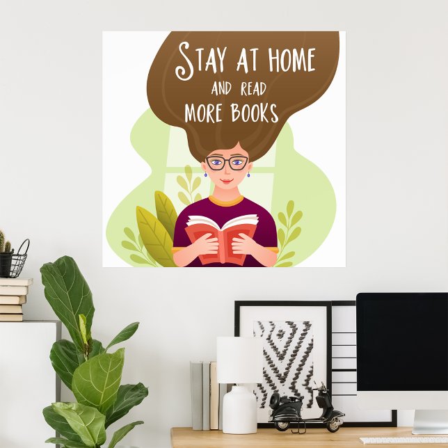 Stay At Home And Read Books Poster (Creator Uploaded)