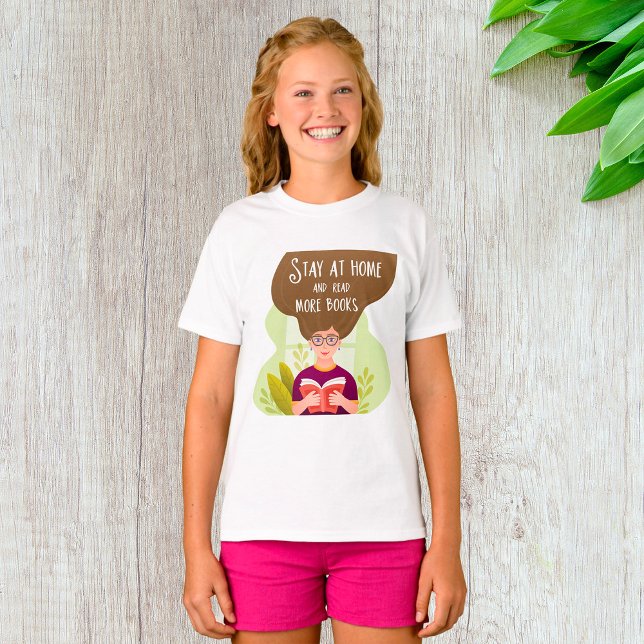 Stay At Home And Read Books T-Shirt (Creator Uploaded)