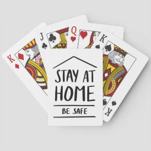 Stay At Home Be Safe Playing Cards
