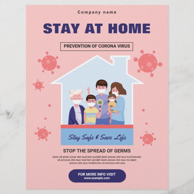 Stay At Home Campaign Flyer (Front)