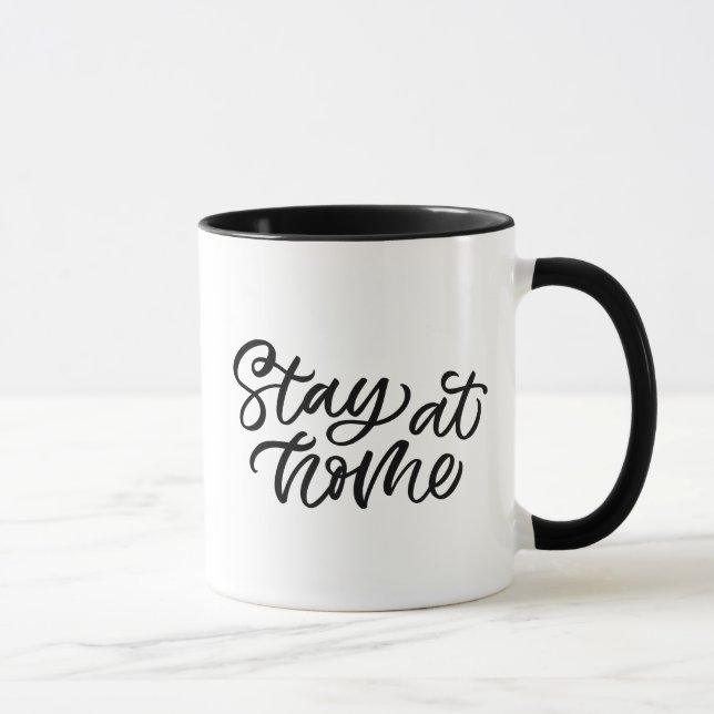 Stay At Home | Fancy Font Mug (Right)