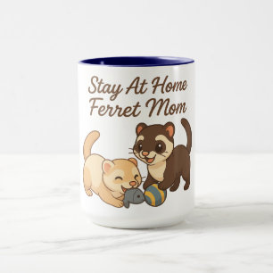 Stay At Home Ferret Mum Coffee Mug