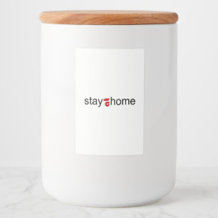 Stay at home food label