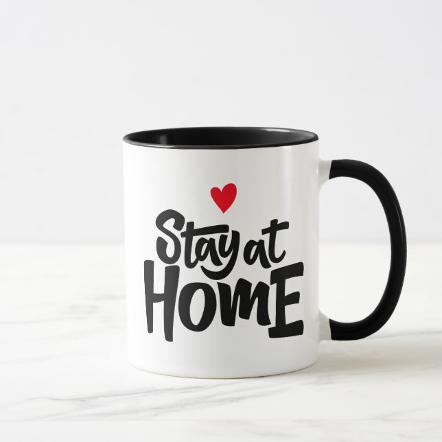 Stay At Home Heart Mug (Right)