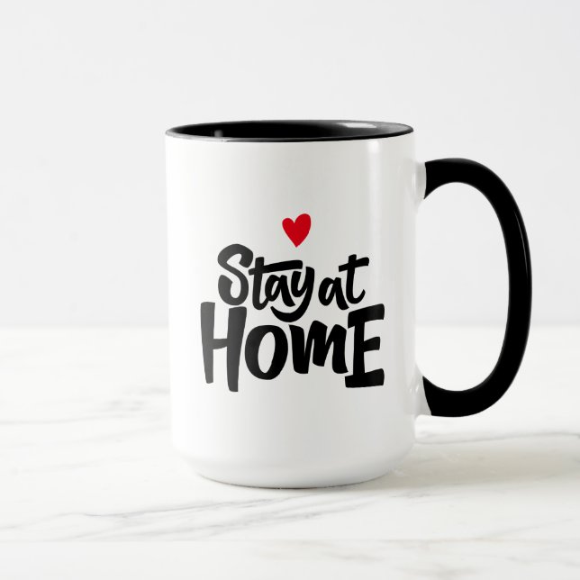 Stay At Home Heart Mug (Right)