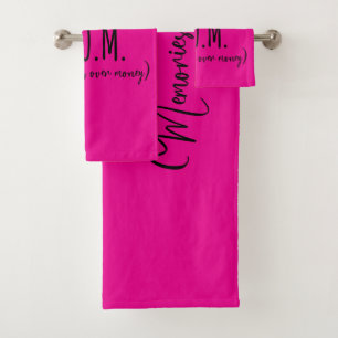 Stay At Home Mom Memories Over Money Bath Towel Set