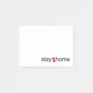 Stay at home post-it notes
