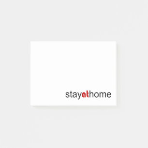 Stay at home post-it notes