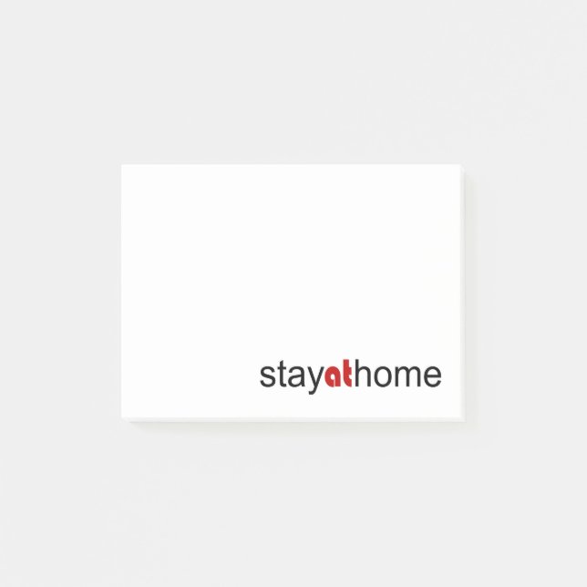 Stay at home post-it notes (Front)