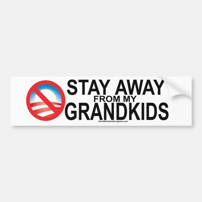 Stay Away From My Kids Bumper Sticker (Front)