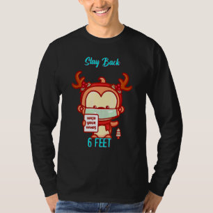 Stay Back 6 Feet Social Distancing Sarcastic Joke T-Shirt