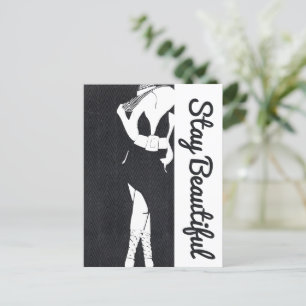 Stay Beautiful Thick Chick Postcard