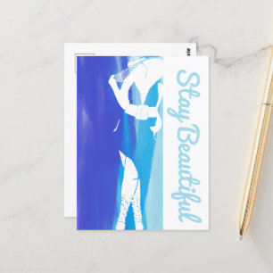 Stay Beautiful Thick Chick Postcard