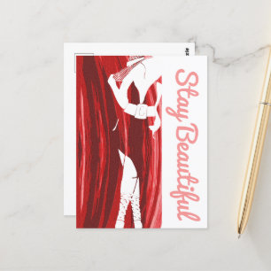 Stay Beautiful Thick Chick Postcard