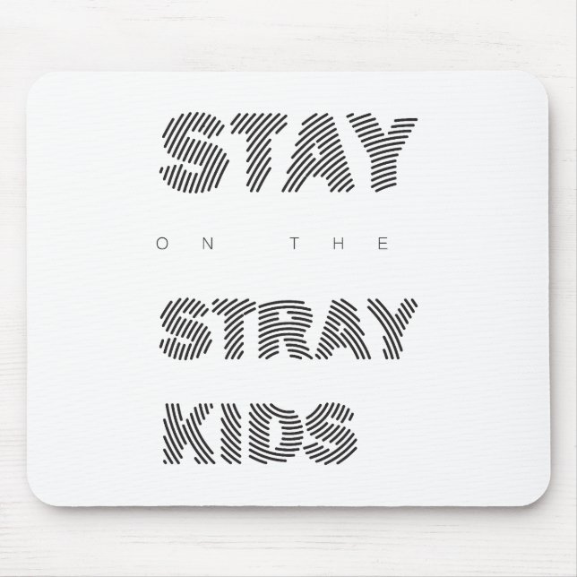 Stay Black  Mouse Mat (Front)