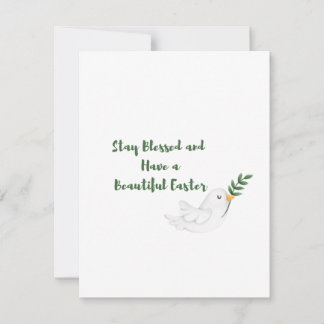 Stay Blessed and Have a Beautiful Easter on a  Holiday Card