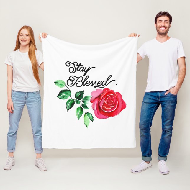 Stay blessed fleece blanket (In Situ)