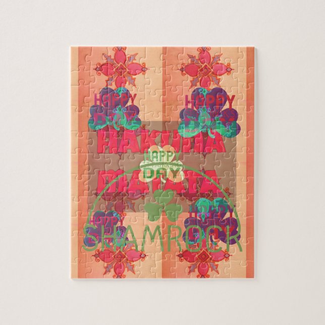 Stay Blessed Happy Saint Patrick's Day Hakuna Mata Jigsaw Puzzle (Vertical)