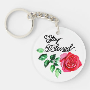 Stay blessed key ring
