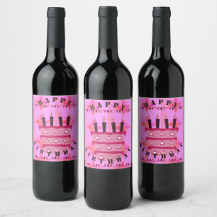 Stay Blessed May You Have Many More Happy Birthday Wine Label