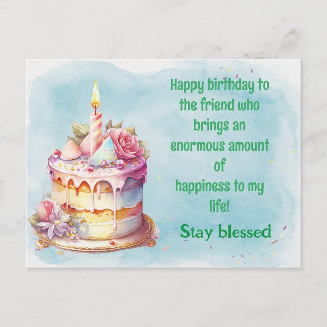 Stay blessed postcard (Front)