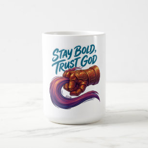 Stay Bold Trust God Cyber Gauntlet Graphic Women's Coffee Mug
